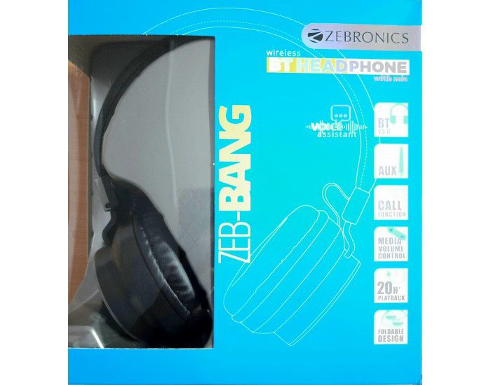 ZEBRONICS BLUETOOTH HEADPHONE ZEB BANG
